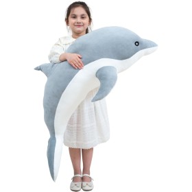 Kekeso DelfíN Juguetes De Peluche Encantador Animal Suave Abrazando Almohada DelfíN MuñEcas para NiñOs NiñAs CojíN para Dormir