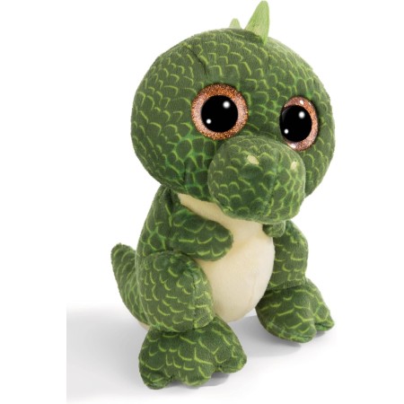 NICI GLUBSCHIS Dino Tiranosaurio Rex Xert 15cm Verde sostenible Hecho de Suave Peluche, para Jugar y abrazar, para niños y