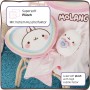 Tierno Juguete Molang con un Corazón de Arcoíris 12 cm I Adorable Estrella de Redes Sociales y TV para Abrazar, Jugar y Amar –