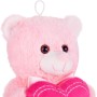 BRUBAKER Oso/Osito de Peluche con 'I Love You' de corazón - 25 cm - Marrón