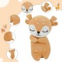 Surplex Almohada de Felpa de Ciervo, Juguete Suave de Animales de Reno, cálido Kawaii Lindo cómodo Figura de Ciervo de Alce