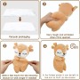 Surplex Almohada de Felpa de Ciervo, Juguete Suave de Animales de Reno, cálido Kawaii Lindo cómodo Figura de Ciervo de Alce