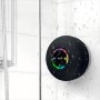 Altavoz Ducha Bluetooth Altavoz Baño con Ventosa Inalámbrico Portátil Mini Speaker Wireless Altavoces Compacto Trompeta Luz LED