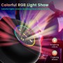 Altavoz Ducha Bluetooth Altavoz Baño con Ventosa Inalámbrico Portátil Mini Speaker Wireless Altavoces Compacto Trompeta Luz LED
