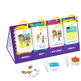Kindergarten Sight Word Flash Cards, Vocabulary Word Flash Cards, Dry Erase Reusable Learning Cards, Color Coded Flash Card