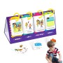 Kindergarten Sight Word Flash Cards, Vocabulary Word Flash Cards, Dry Erase Reusable Learning Cards, Color Coded Flash Card