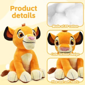 León Muñeca de Peluche, Juguete Peluche de Dibujos León, Juguete Peluche de Rey León, Rey León Figura de Peluche, Rey León