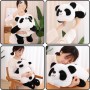 Peluche Panda, Almohada de Peluche Panda, Panda Osito de Peluche Almohada para Niños, Chicas y Novias(30cm/11.81inch)