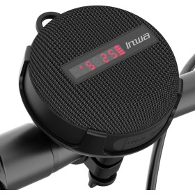 Inwa Altavoz Inalámbrico Portátil Bluetooth para Bicicleta, TF Modo, 480 Minutos Tiempo de Reproducción, Micrófono Incorporado,