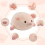Surplex Juguete de Peluche de Cerdo Animal de Peluche Rosa, Suave Almohada de Cerdo Cómoda Abrazando Almohada Juguete,