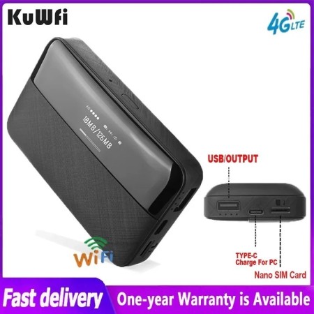 KuWFi-enrutador móvil 4G LTE, Mini enrutador inalámbrico de 300mbps, p