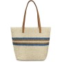 Aucuu Bolsa de hombro de paja para mujer, bolsa de playa, bolso grande con cremallera, bolso de mano bohemio de verano para