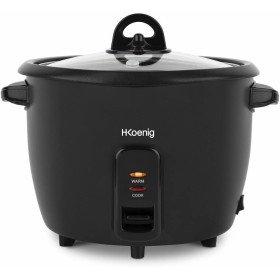 H.Koenig Olla arrocera ORYZA8 1,8L, Recipiente antiadherente y apto para lavavajillas, Función mantener caliente, Desconexión