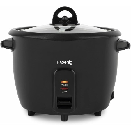H.Koenig Olla arrocera ORYZA8 1,8L, Recipiente antiadherente y apto para lavavajillas, Función mantener caliente, Desconexión