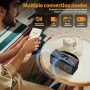 Smalody Altavoz Portátil Bluetooth Vintage - Estéreo Inalámbrico Con Graves Ricos, Cuero de Mano, Control de Rotación - Para