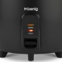 H.Koenig Olla arrocera ORYZA8 1,8L, Recipiente antiadherente y apto para lavavajillas, Función mantener caliente, Desconexión