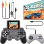 Arespark Consola de Juegos Retro, Pantalla de 3 Pulgadas Videoconsola Retro con 2 Gamepads, Consola Retro Portatil con Salida de