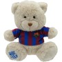 CyP Brands- FC Barcelona, Osito de Peluche, Peluche, 20 cm, Juguetes, Oso con Camiseta, Fútbol, Color Beige, Producto Oficial