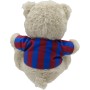 CyP Brands- FC Barcelona, Osito de Peluche, Peluche, 20 cm, Juguetes, Oso con Camiseta, Fútbol, Color Beige, Producto Oficial