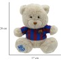 CyP Brands- FC Barcelona, Osito de Peluche, Peluche, 20 cm, Juguetes, Oso con Camiseta, Fútbol, Color Beige, Producto Oficial