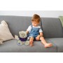 CyP Brands- FC Barcelona, Osito de Peluche, Peluche, 20 cm, Juguetes, Oso con Camiseta, Fútbol, Color Beige, Producto Oficial
