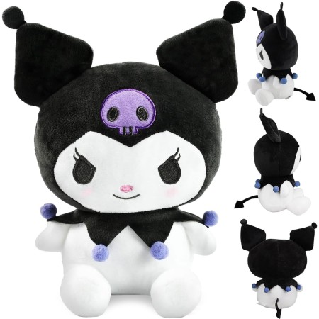 Kuromi Figura de Peluche, Muñeca Animada, Juguete de Dibujos - Regalos para Niños y Niñas