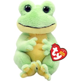 Ty Beanie Bellies-Peluche Snapper Rana 15 cm-TY41052, TY41052, Verde, Amarillo, Small