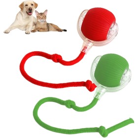 Juguete Interactivo para Gatos y Perros, 2025 New Juguete Eléctrico con Carga USB, Tres Modos de Trabajo, 360° Smart Automatic