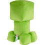 Mattel Minecraft Creeper Jumbo - Figura de peluche grande, muñeca suave de 16 pulgadas con diseño pixelado inspirado en el