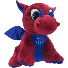 CyP Brands- FC Barcelona, Muñeco de Peluche, Dragón, 25 cm, Color blaugrana, Producto Oficial