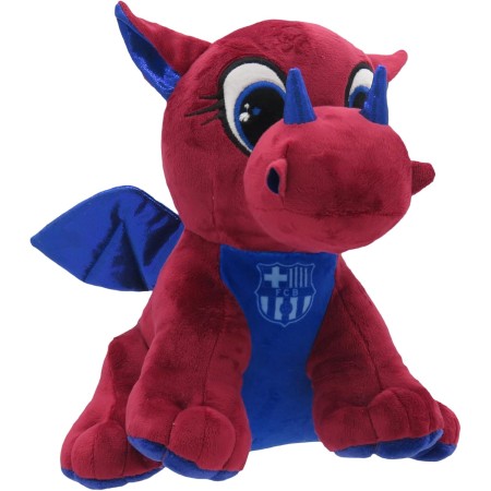 CyP Brands- FC Barcelona, Muñeco de Peluche, Dragón, 25 cm, Color blaugrana, Producto Oficial