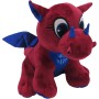 CyP Brands- FC Barcelona, Muñeco de Peluche, Dragón, 25 cm, Color blaugrana, Producto Oficial