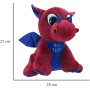 CyP Brands- FC Barcelona, Muñeco de Peluche, Dragón, 25 cm, Color blaugrana, Producto Oficial