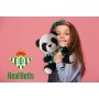 Real Betis Balompié- Osito de Peluche, Peluche, Juguetes, Oso con Camiseta, Fútbol, Color Blanco y Negro, Producto Oficial (CyP