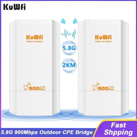 KuWFi-puente inalámbrico de 5,8G para exteriores, amplificador de seña