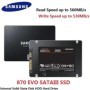 SAMSUNG 870 EVO SSD SATAIII MLC disco interno de estado sólido 2,5 ''H