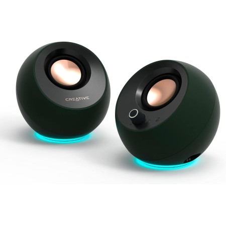 Creative Labs Pebble 4.4W blanco altavoz - Altavoces (2.0 canales, Alámbrico, 3,5 mm, 4,4 W, 100 - 17000 Hz, blanco)