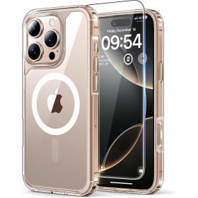 TAURI 3 en 1 para Funda iPhone 16 Pro, Compatible with MagSafe [No Amarillea] con 2 Protectores de Pantalla, Protección de Grado