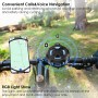 Actualizado, Altavoz de Bicicleta Profesional, con Soporte de Manillar, Bluetooth v5.4, Impermeable IPX7, Estuche de Silicona,
