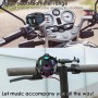 Actualizado, Altavoz de Bicicleta Profesional, con Soporte de Manillar, Bluetooth v5.4, Impermeable IPX7, Estuche de Silicona,
