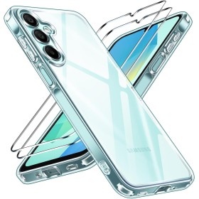 ivoler Anti-Amarillo Clara Funda para Samsung Galaxy A16 4G / A16 5G con 2 Piezas Cristal Templado, [Protección Militar] Carcasa