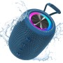 SENXINGYAN Altavoz Bluetooth Portátil 20W, Impermeable IPX6 con Sonido Estéreo HD, 16 Horas de Reproducción, Luces LED,