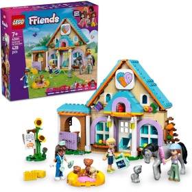 LEGO Friends Caballo y Clínica Veterinaria de Mascotas con Animales de Juguete (Caballo, Gata, Perros), Regalo para Niñas de 7