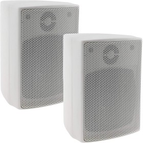 Altavoz de 2 vías blanco par de altavoces de pared para sistema estéreo HiFi home cinema 40W 8Ohm