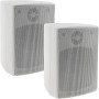 Altavoz de 2 vías blanco par de altavoces de pared para sistema estéreo HiFi home cinema 40W 8Ohm