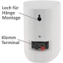 Altavoz de 2 vías blanco par de altavoces de pared para sistema estéreo HiFi home cinema 40W 8Ohm
