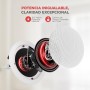 Pyle Altavoces empotrables, Pared, Techo, 6.5”, 200W, Dos vias, Tweeter de polimero de 1/2”, 70Hz-20kHz