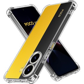 ivoler Funda para Xiaomi Poco X7 Pro 5G, Carcasa Protectora Antigolpes Transparente con Cojín Esquina Parachoques, Suave TPU
