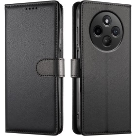 JUNETOP Funda para Xiaomi Redmi 14C 4G/Redmi 14 C/Poco C75, Carcasa Libro con Tapa Piel Cuero PU de Calidad [Protección Bloqueo