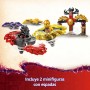 LEGO Ninjago Pack de Combate: Spinjitzu del Dragón de Juguete, Set de Peonza con 2 Minifiguras y Armas Ninja, Juguetes de